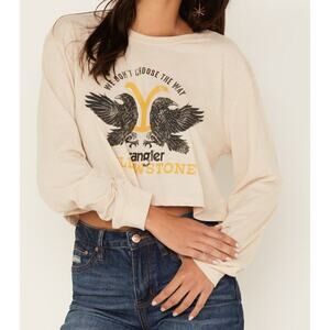 Wrangler Yellowstone "We Don't Choose the Way" Long Sleeve top, oversized